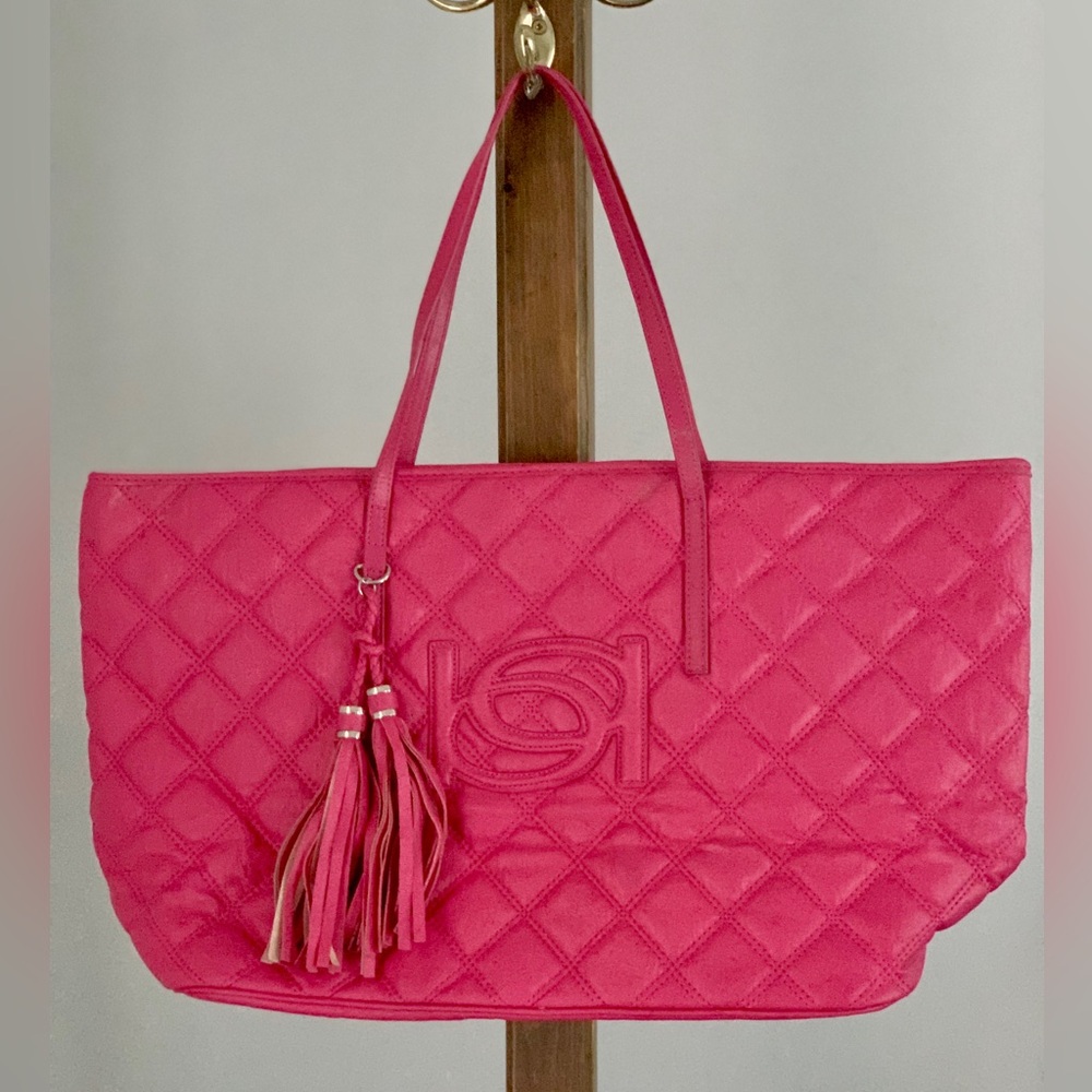 BEBE | Pink Quilted Tote Bag
